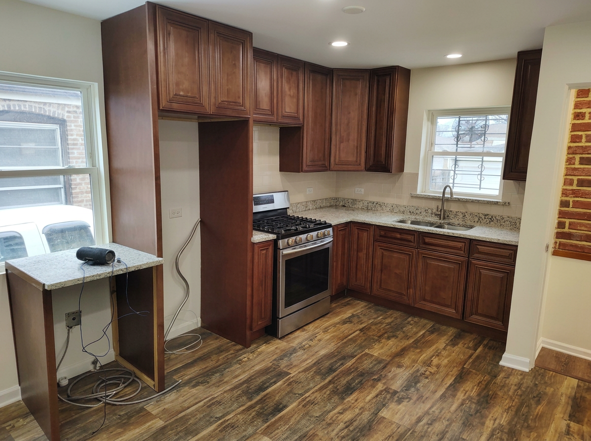 Kitchen remodel in Plainfield IL cabinet installation