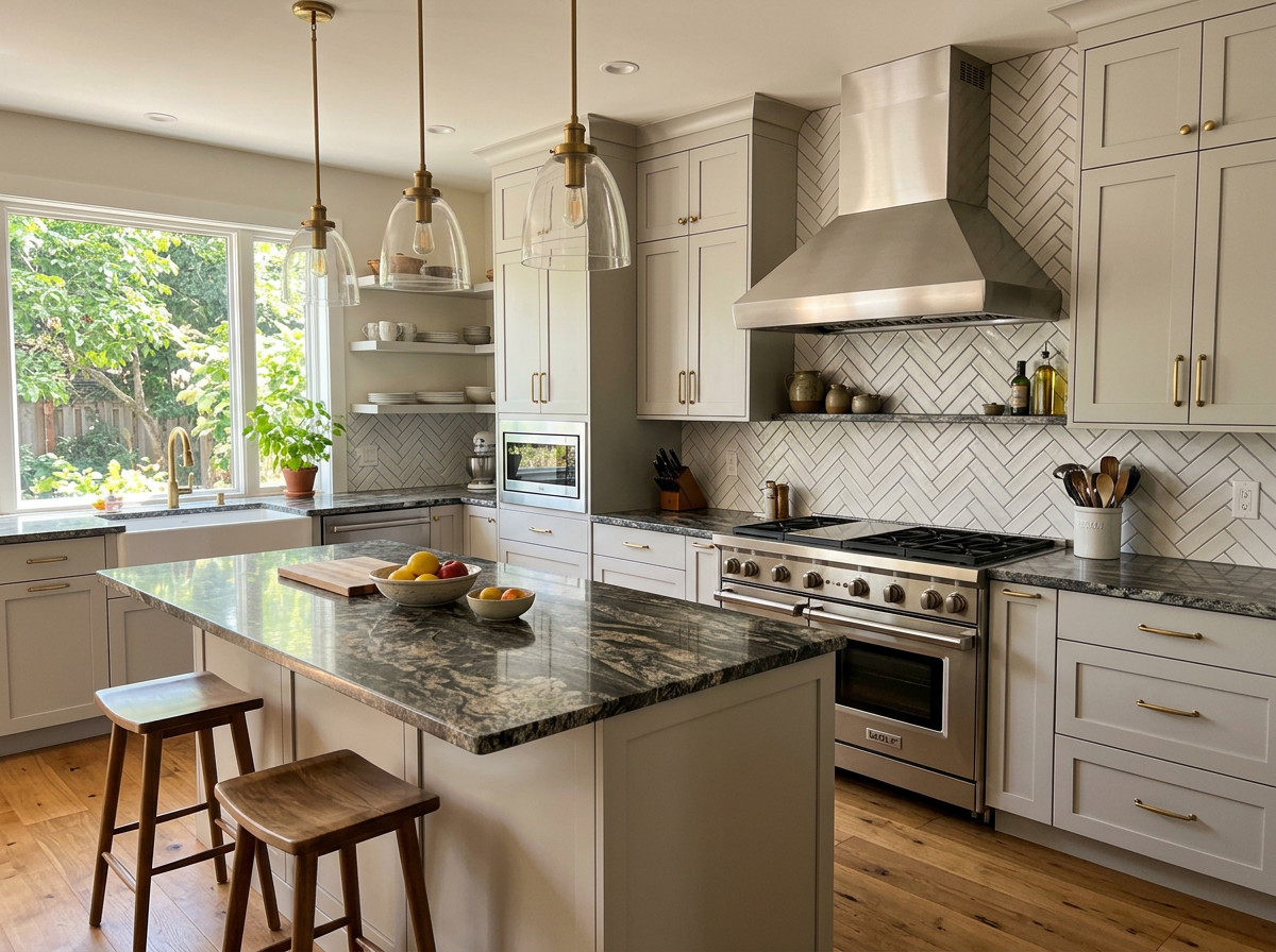 Kitchen remodel in Plainfield IL cabinet installation